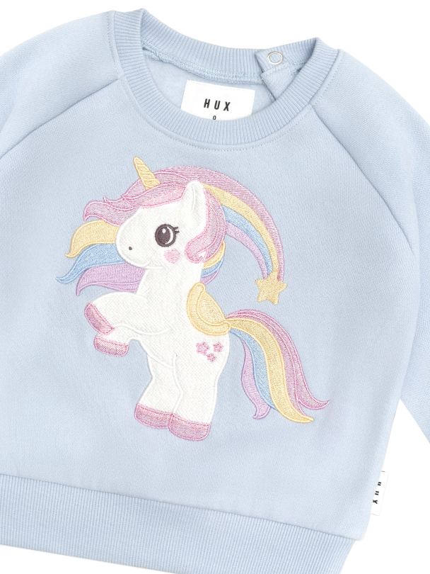 Rainbow Unicorn Sweatshirt - Ice Water - Image 4