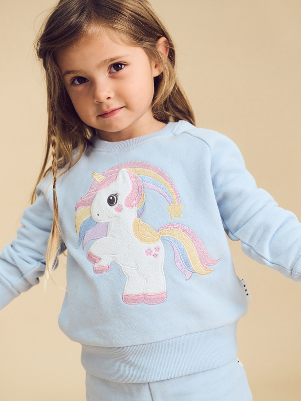 Rainbow Unicorn Sweatshirt - Ice Water - Image 5