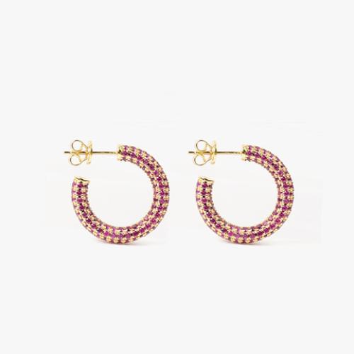 Colorful Hoop Gold Pink