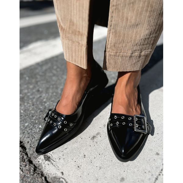 Saso Low - Black Patent