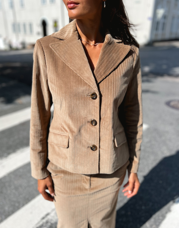 Corduroy Jacket - Olive  - Image 1