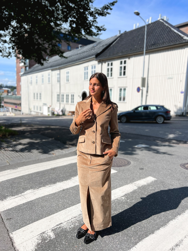 Corduroy Jacket - Olive  - Image 4