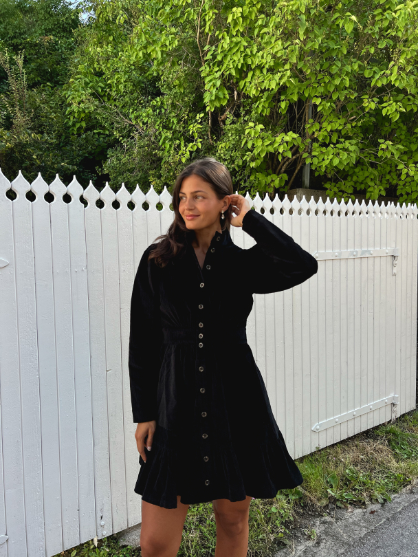 Corduroy Mini Dress - Black  - Image 5