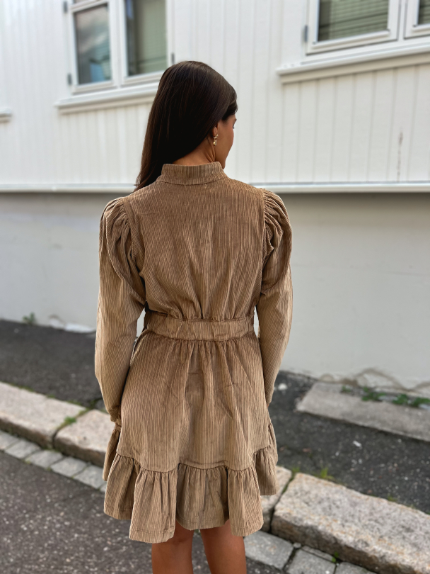 Corduroy Mini Dress - Olive  - Image 3
