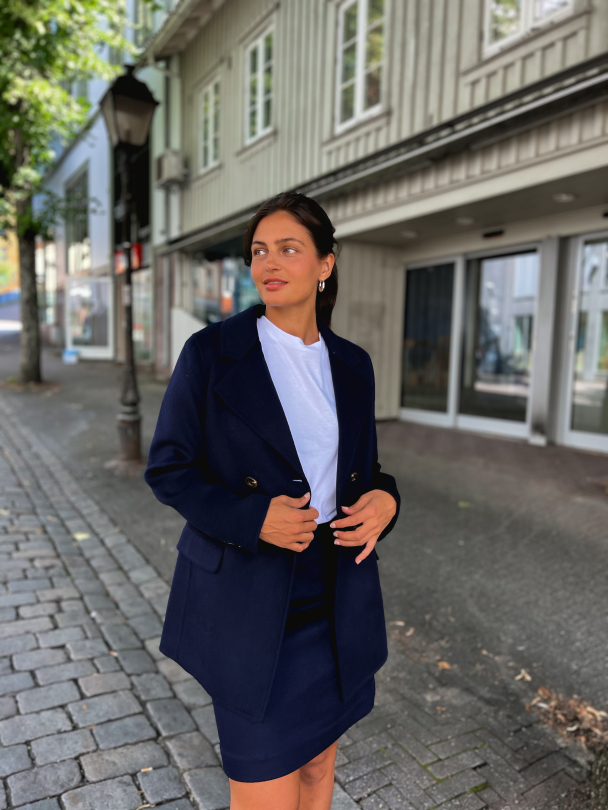 Tailored Blazer - Navy - Image 3