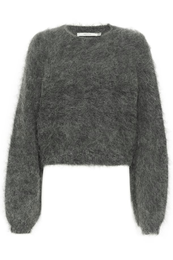 Sabi Short Pullover - Gray Pinstripe Melange - Image 2
