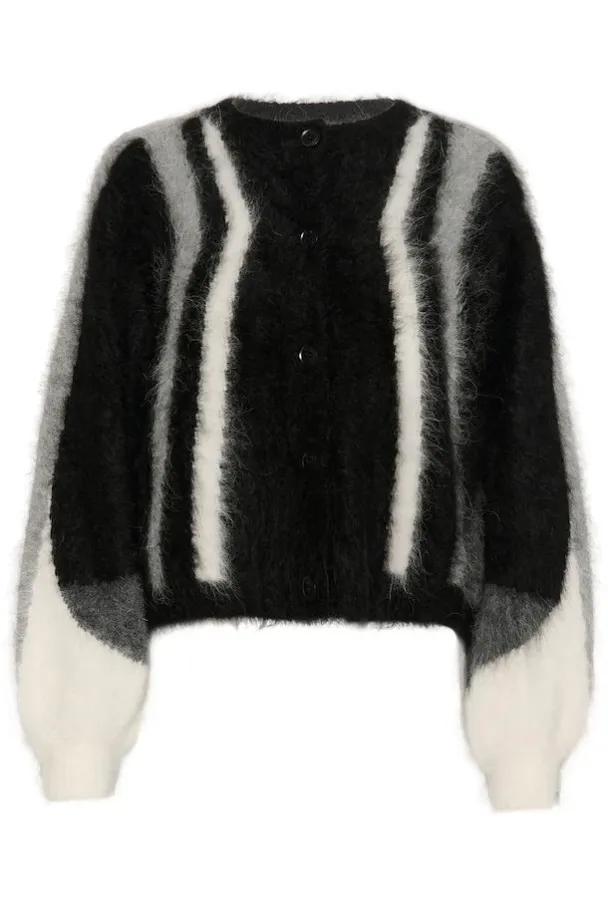 Safi Cardigan - Black/Grey Multi - Image 3
