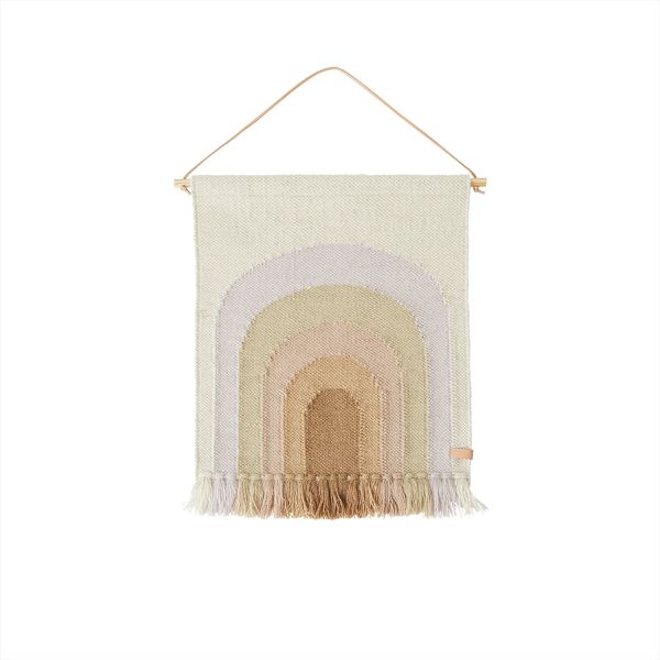 Veggteppe med regnbue - Lavender