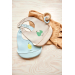 Yummy Silicone Bib , 2-pk - Minty / Camel