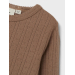 Naima Wool Top, Beaver Fur - Lil' Atelier