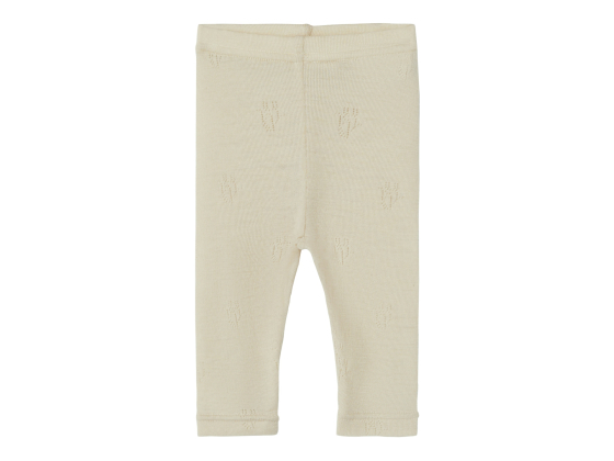 Nimo Wool Leggings Baby, Sandshell - Lil' Atelier