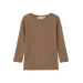 Naima Wool Top, Beaver Fur - Lil' Atelier