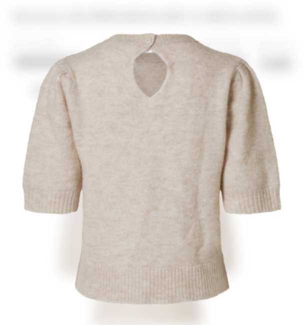 Lulu Open Back Knit O-Neck - Birch  - Image 2