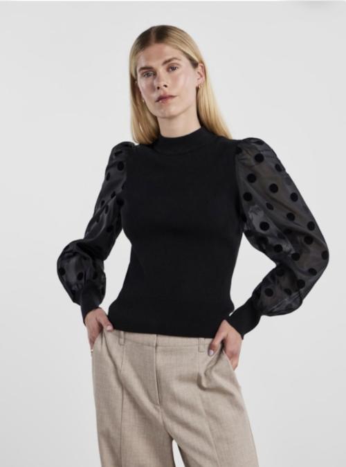 Dotme Knit Pullover - Black 