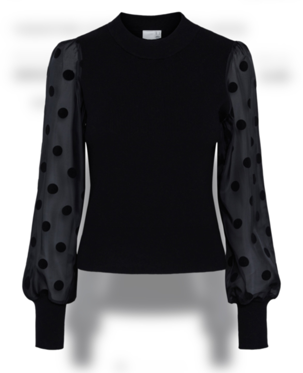 Dotme Knit Pullover - Black  - Image 2