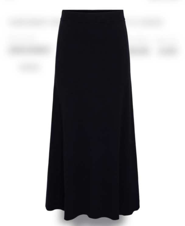 Fonny Ankle Knit Skirt - Black  - Image 4