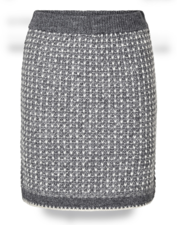 Sine Short Knit Skirt - Volcanic Ash  - Image 2