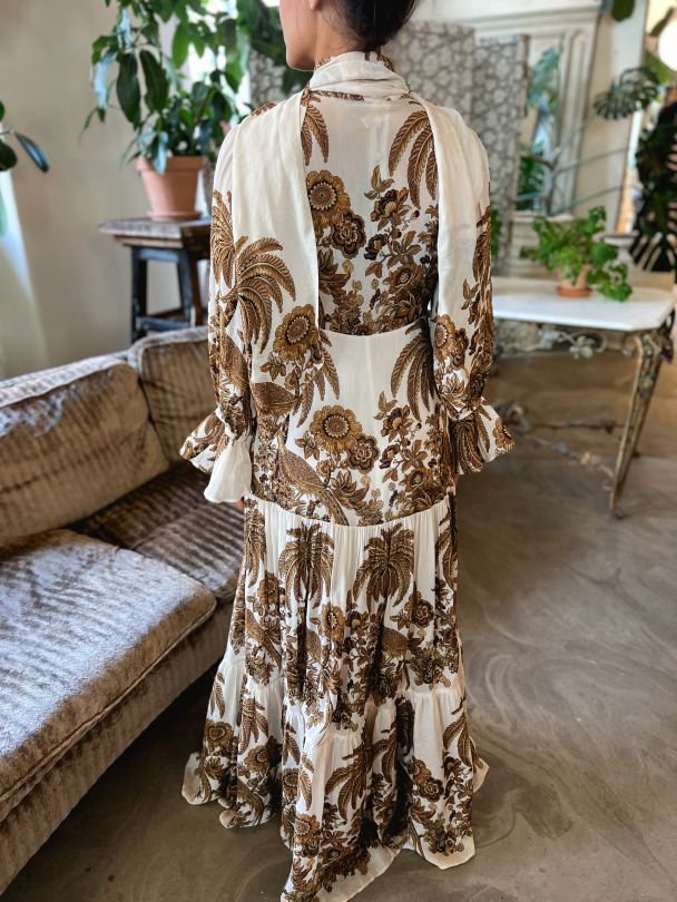 Georgette Tieband Gown - Palms  - Image 2