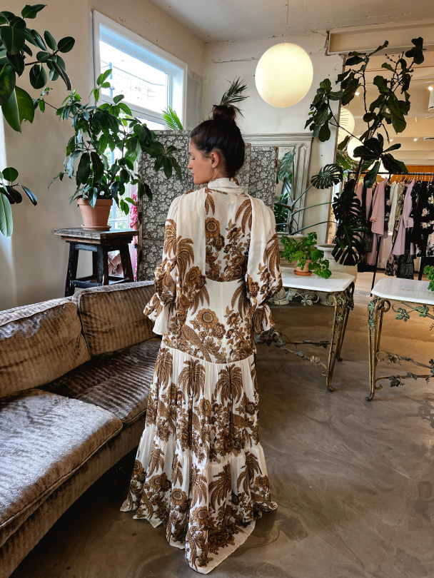 Georgette Tieband Gown - Palms  - Image 5