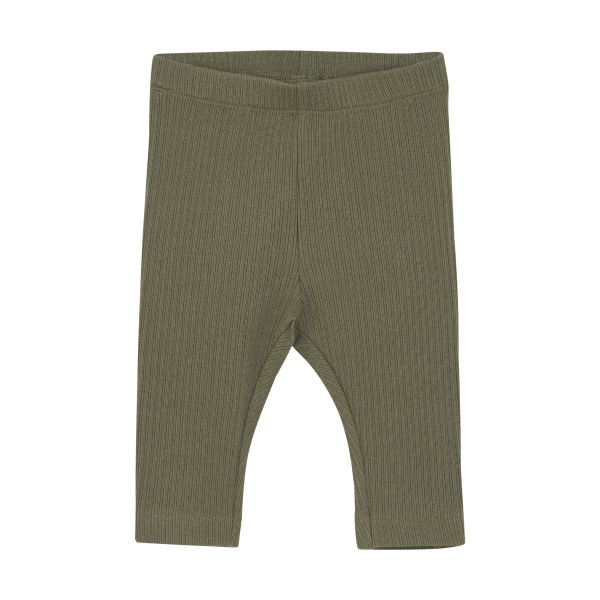 HUTTEliHUT - LEGGINGS RIB DEEP LICHEN GREEN