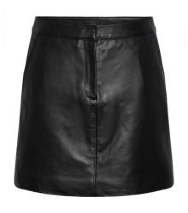 Lyma Leather Skirt - Black  - Image 3