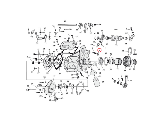 Jam nut, shift arm adjuster screw