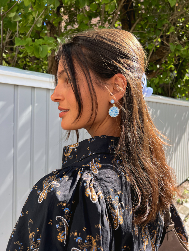 Poplin Mini Dress - Midnight Paisley - Image 5