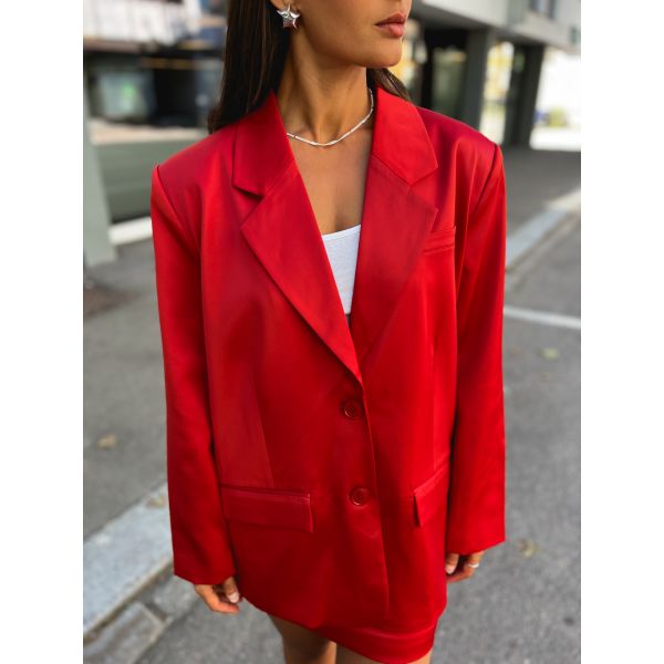 Haila Blazer - Haute Red