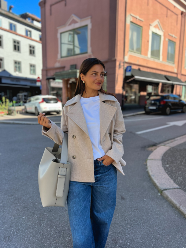 Alma Short Wool Jacket - Sandshell  - Image 4