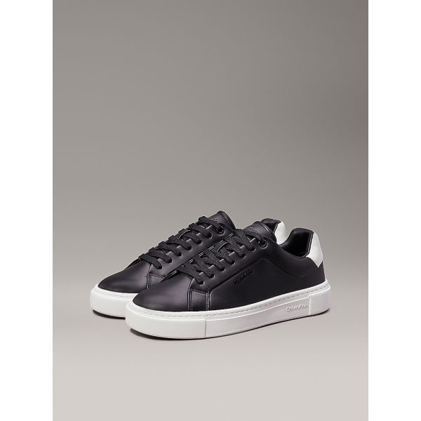 Leather Trainers - Black