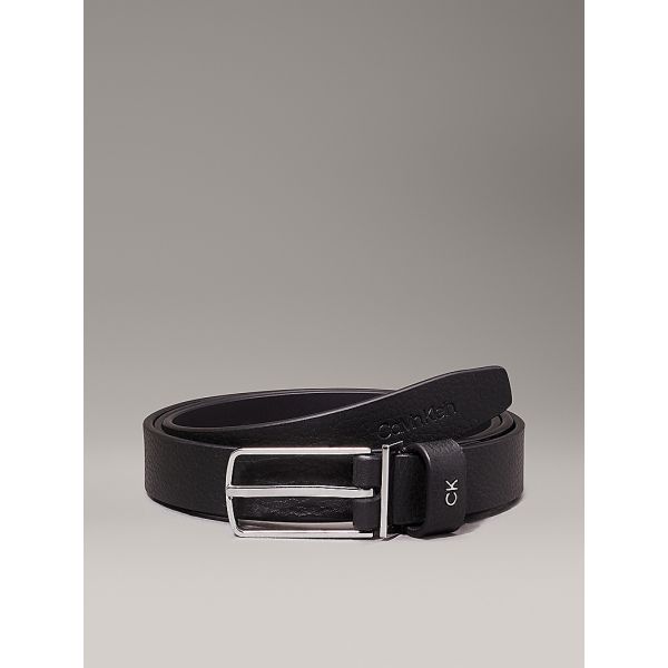 Leather Belt Square - Black