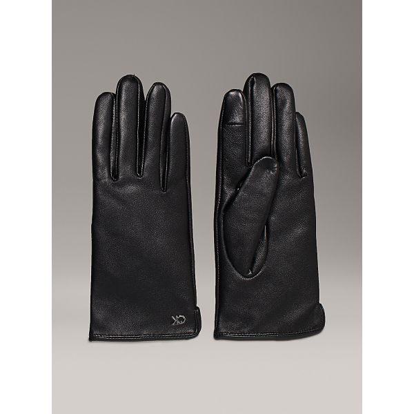 Nappa Leather Touchscreen Gloves - Black 