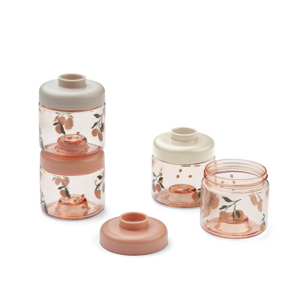 LIEWOOD - DOMINIQUE BABY FOOD BOXES PEACH/SEA SHELL