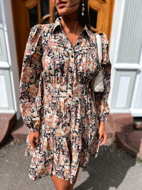 Vicky Dress Soft Botanic