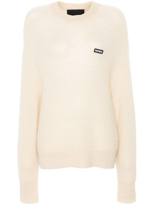 Light Knit Logo Sweater - Parchment 