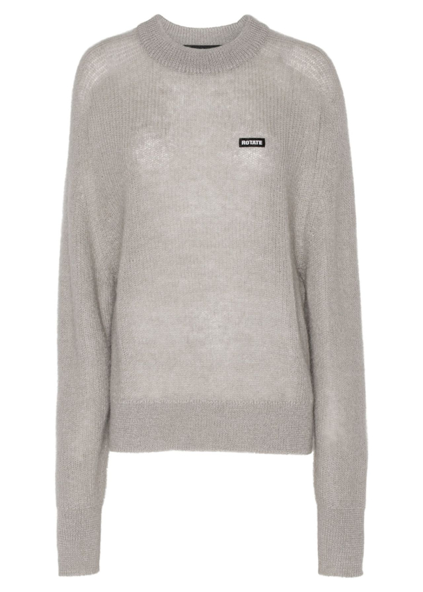 Light Knit Logo Sweater - Ghost Gray  - Image 2