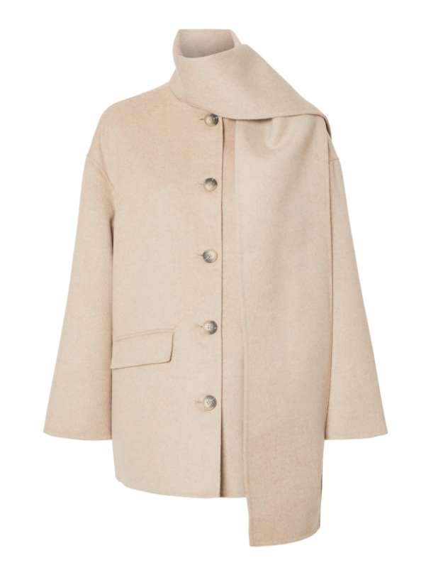 Pam Handmade Scarf  Jacket - Sandshell  - Image 2