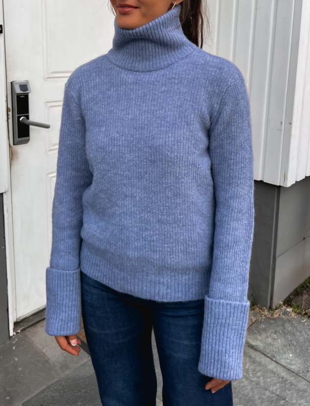 Sia Ras Knit High Neck - Endless Sky  - Image 1