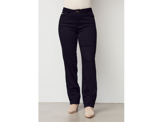 Lido straight long jeans Black