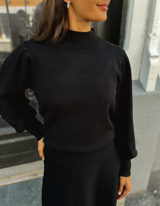 Fonny Knit Pullover - Black  - Image 1