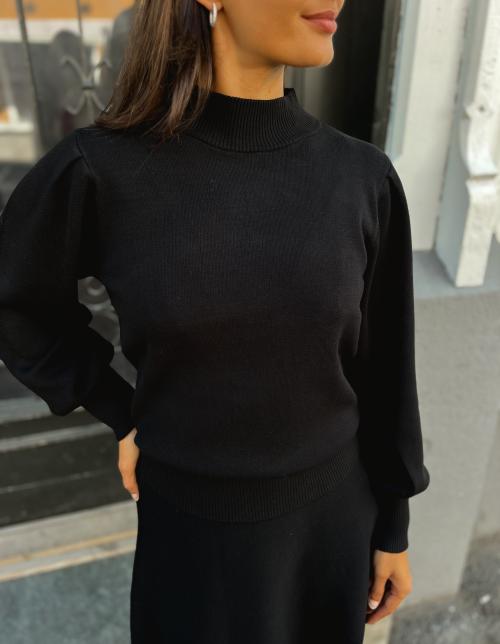 Fonny Knit Pullover - Black 