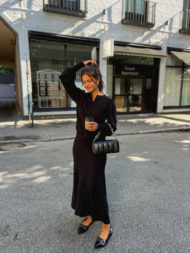 Fonny Ankle Knit Skirt - Black  - Image 6