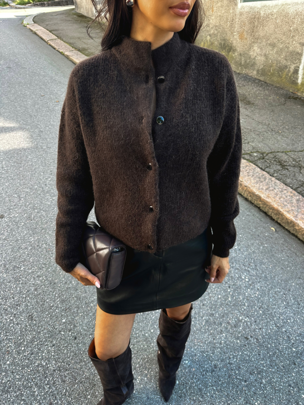 Alpha short cardigan - Molé - Image 1