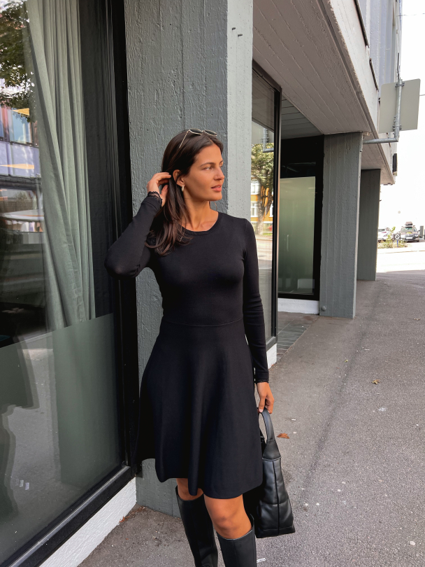 Becco Knit Dress - Black  - Image 4