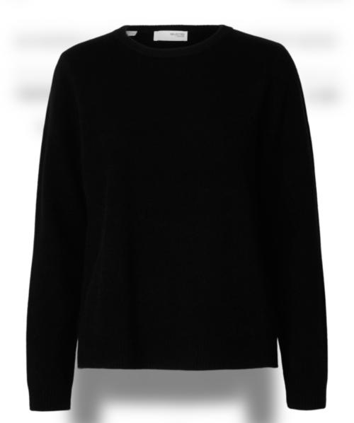 Manila Knit Cashmere O-neck - Black 