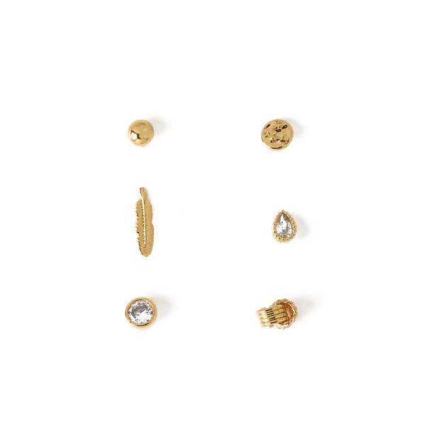 ORELIA Feather & Stud Ear Party