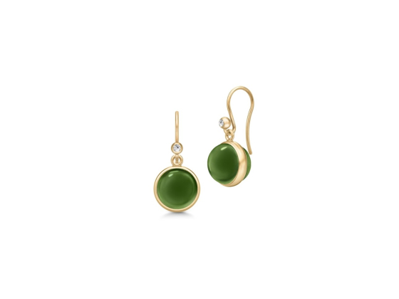 Prime Earrings Moss Green