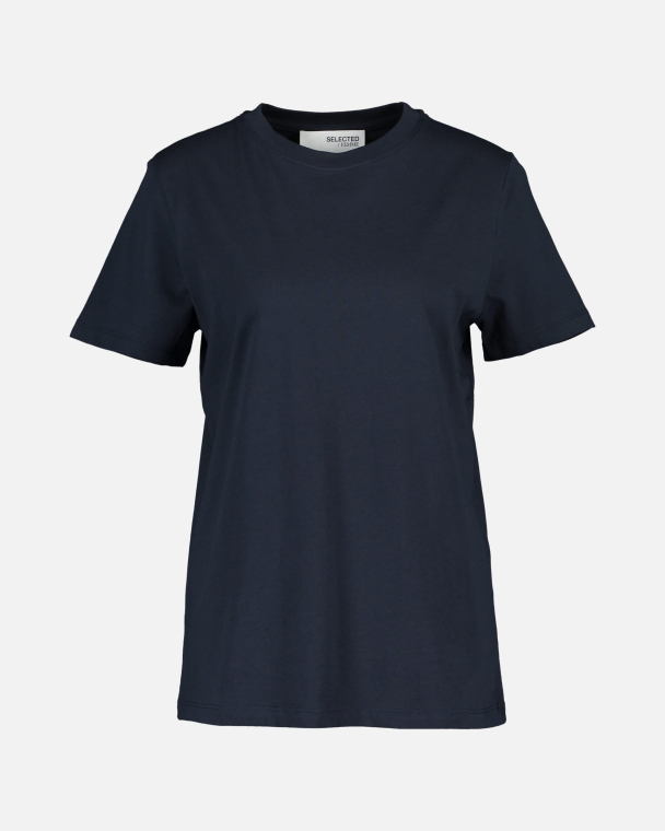 Myessential O-Neck Tee - Dark Sapphire 