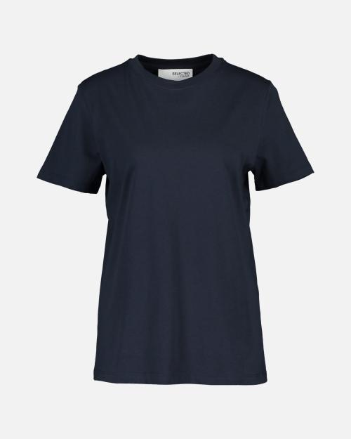 Myessential O-Neck Tee - Dark Sapphire 