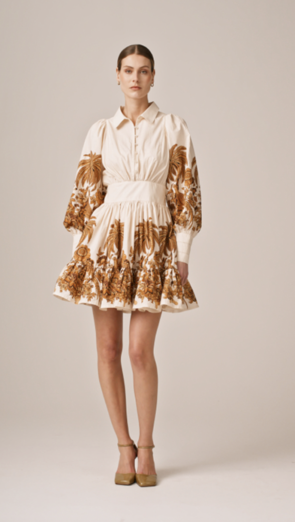 Poplin Mini Dress - Palm Springs - Image 3